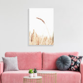 Enkele gouden tarwe hoofd op licht canvas afdruk (Insitu (Woonkamer))