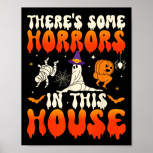 Enkele gruwelen in dit huis Grappige geest Hallowe Poster