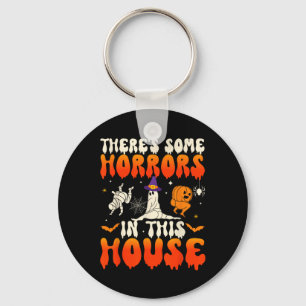 Enkele gruwelen in dit huis Grappige geest Hallowe Sleutelhanger