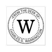 Enkele initiaal letter monogram “afkomstig van het zelfinktende stempel (Design)