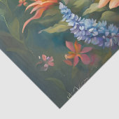 Enkele kolibrie in de bloementuin tissuepapier (Detail)