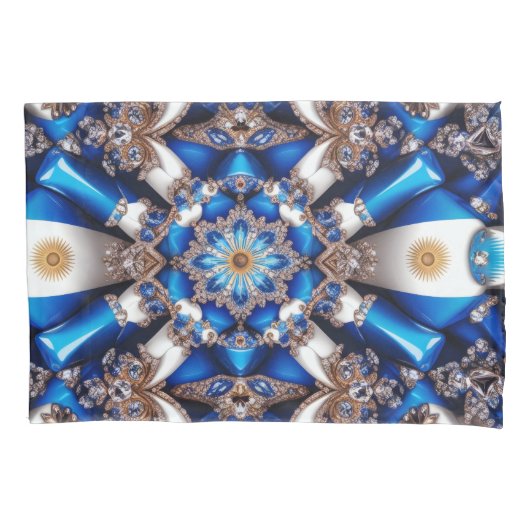 Enkele Kussensloop met Argentijnse kleuren (Voorkant)