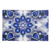 Enkele Kussensloop met blauw-witte kleuren (Achterkant)