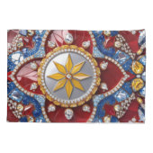 Enkele Kussensloop met Colombiaanse kleuren (Achterkant)