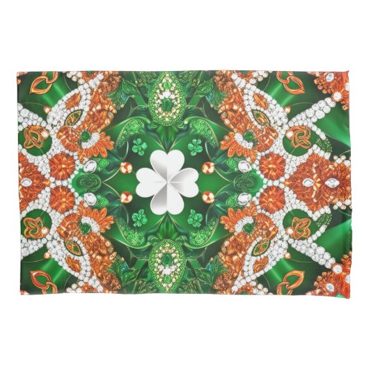 Enkele Kussensloop met Ierse kleuren (Voorkant)