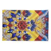 Enkele Kussensloop met Roemeense kleuren (Achterkant)