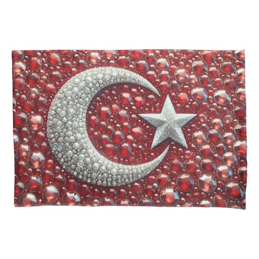 Enkele Kussensloop met Turkse kleuren (Voorkant)