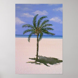 Enkele palmboom poster