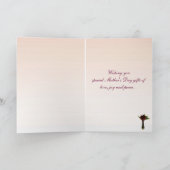 Enkele rode zonnebloem Moederdag Kaart (Binnen)