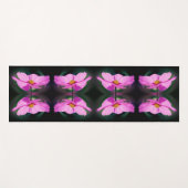 Enkele Roze Kosmos Bloem Abstract Yogamat (Voorkant (horizontaal))