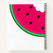 Enkele sappige rode watermeloen plak met jouw naam notitieboek (Achterkant)