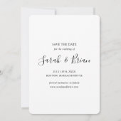 Enkele Save The Date Kaart (Achterkant)