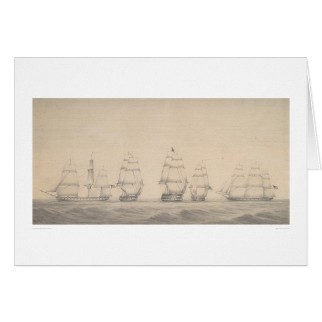 Enkele schepen van het Amerikaanse Pacific Squadro (Voorkant Horizontaal)