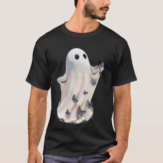 Enkele spook Halloween vlinders T-shirt
