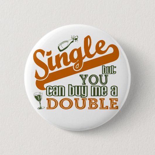 ENKELE toets Ronde Button 5,7 Cm (Voorkant)