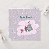 Enkele wenskaart kaart (Voorkant / Achterkant in situ)