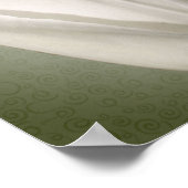 Enkele witte tulp bloem poster (Hoek)