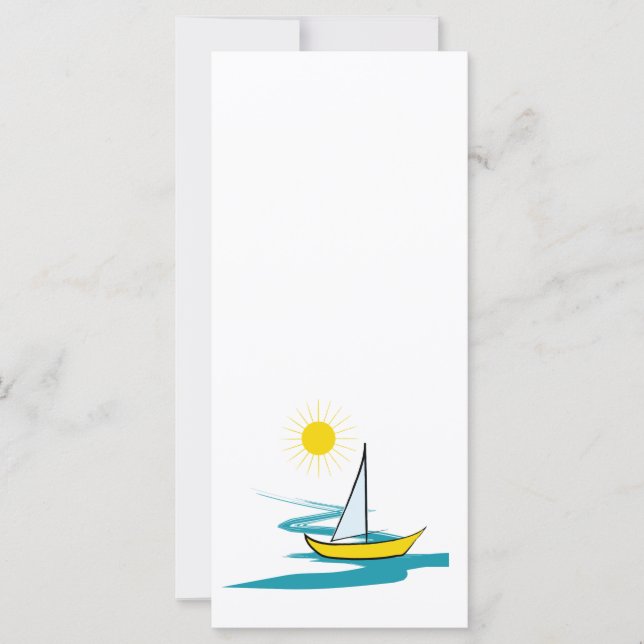 enkele zeilboot (Voorkant)