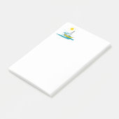 enkele zeilboot post-it® notes (Schuin)