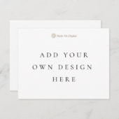 ENKELE ZIJDE 4.25x5.5inch uitnodigingskaart Landsc Kaart (Voorkant / Achterkant)