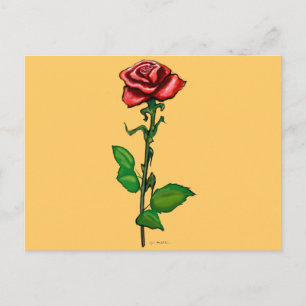 Enkelroze Briefkaart
