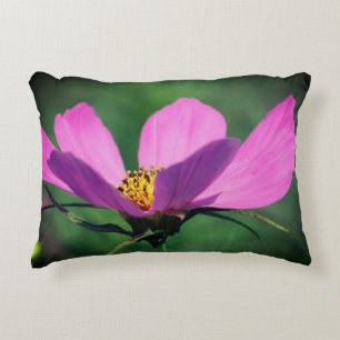 Enkelroze kosmos stroomt in bloom accent kussen