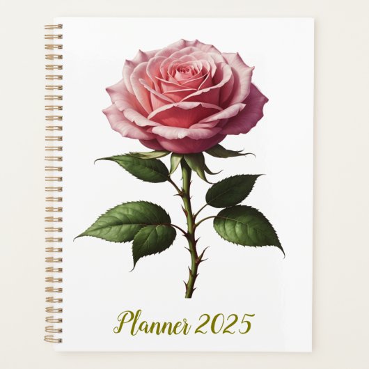 Enkelroze roze roze roze planner (Voorkant)