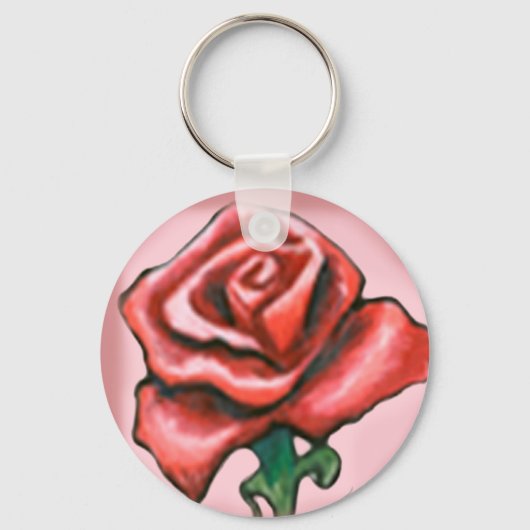 Enkelroze Sleutelhanger (Voorkant)