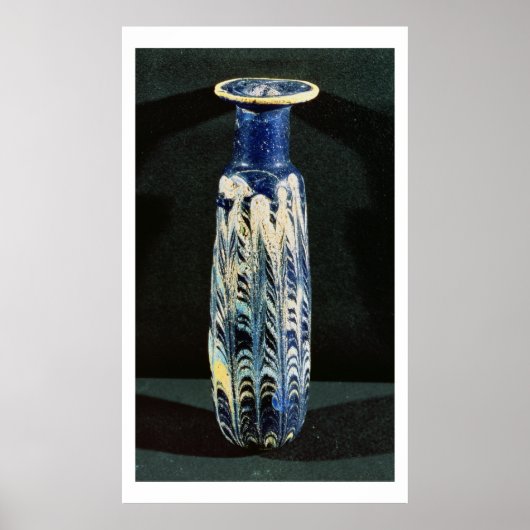 Enkelvormige kolf van zand-core-glas (alabastron) poster (Voorkant)