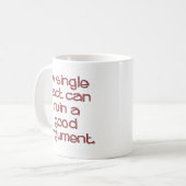 enkelvoudig feit koffiemok (Voorkant links)