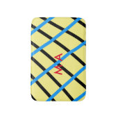 Enkelvoudig gram add your name letter man t badmat (Voorkant Verticaal)