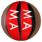 Enkelvoudig gram add your name letter man t basketbal (Verticaal)