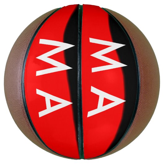 Enkelvoudig gram add your name letter man t basketbal (Verticaal)