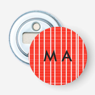 Enkelvoudig gram add your name letter man t button flesopener