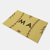 Enkelvoudig gram add your name letter man t deurmat (Schuin)