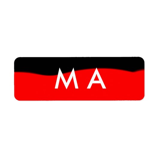 Enkelvoudig gram add your name letter man t etiket (Voorkant)