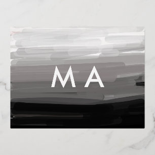 Enkelvoudig gram add your name letter man t folie uitnodiging briefkaart