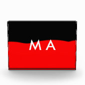 Enkelvoudig gram add your name letter man t fotoblokken (Voorkant)