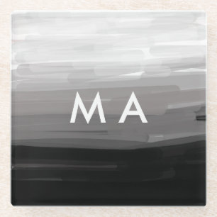 Enkelvoudig gram add your name letter man t glazen onderzetter