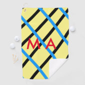 Enkelvoudig gram add your name letter man t golfhanddoek (Insitu)