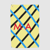 Enkelvoudig gram add your name letter man t golfhanddoek (Voorkant)