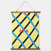 Enkelvoudig gram add your name letter man t hangend wandkleed (Voorkant)