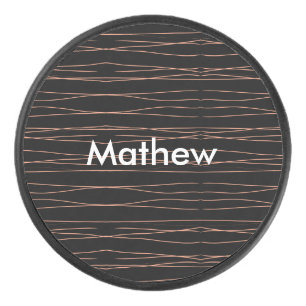 Enkelvoudig gram add your name letter man t hockey puck