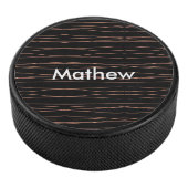 Enkelvoudig gram add your name letter man t hockey puck (3/4)