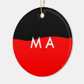 Enkelvoudig gram add your name letter man t keramisch ornament (Links)