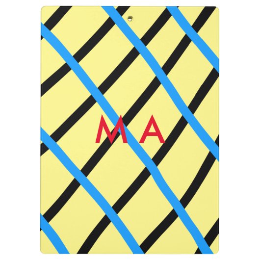 Enkelvoudig gram add your name letter man t klembord (Achterkant)