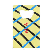 Enkelvoudig gram add your name letter man t kredietkaart flessenopener (Achterkant)