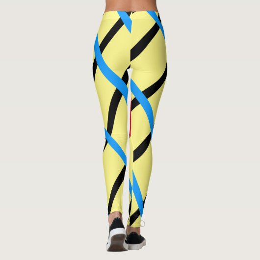 Enkelvoudig gram add your name letter man t leggings (Achterkant)