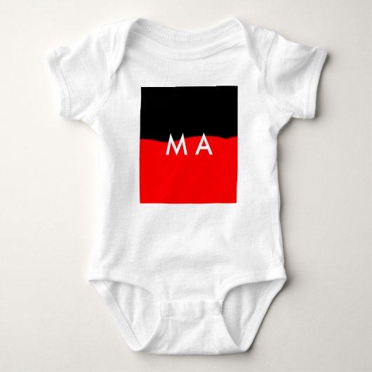 Enkelvoudig gram add your name letter man t romper (Voorkant)
