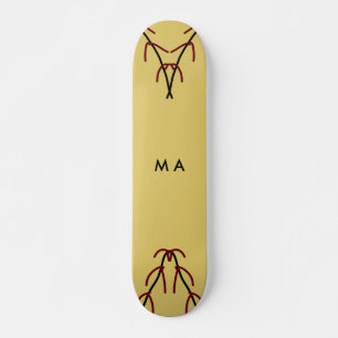 Enkelvoudig gram add your name letter man t skateboard